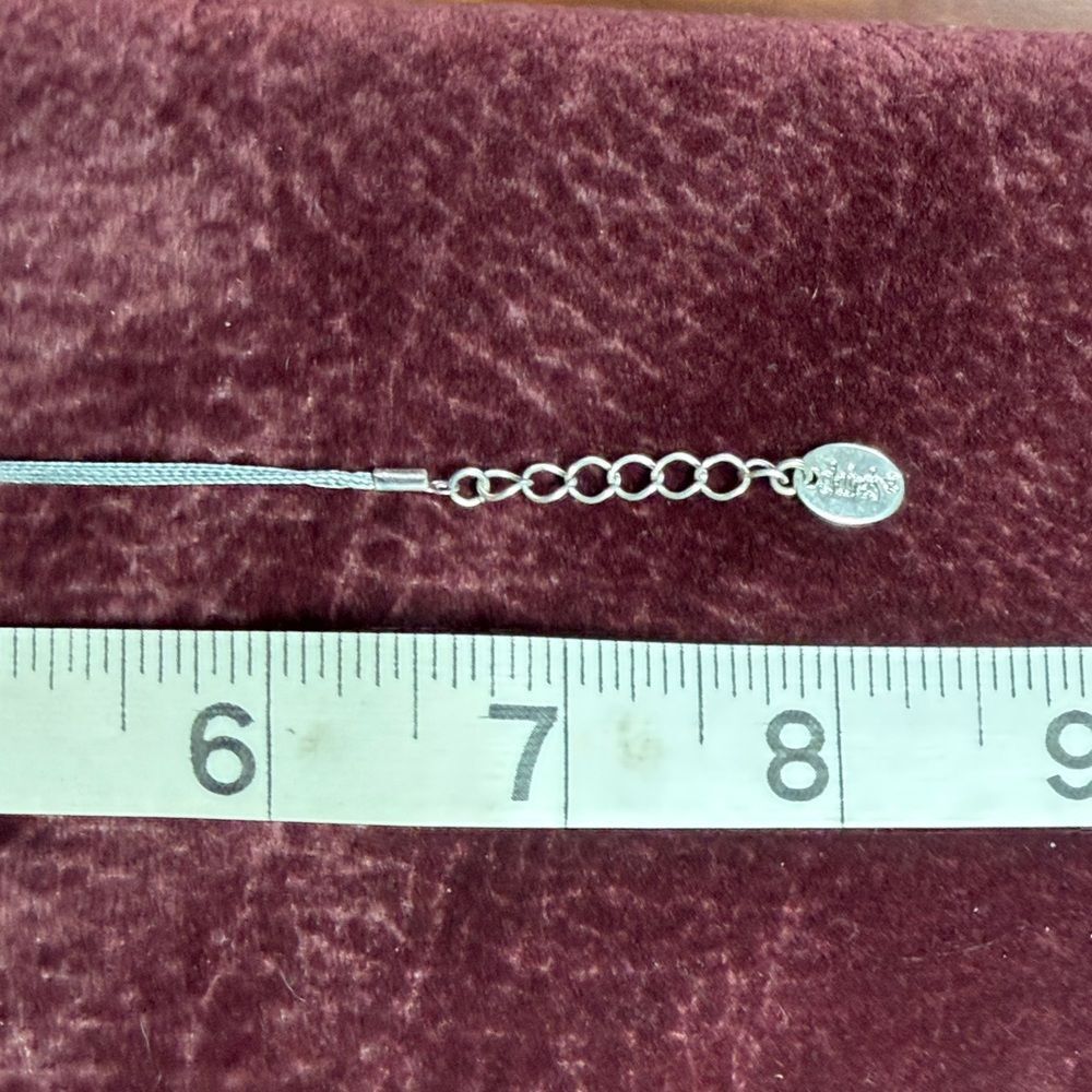 Claire's Silver Tone Beaded Cord Bracelet - Picture 7 of 8